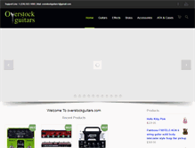 Tablet Screenshot of overstockguitars.com